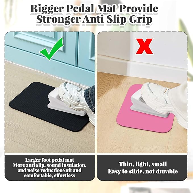 3 Pcs Sewing Machine Muffling Mat Pedal Mat Sewing Machine Pad No Slip Rubber Stay in Place Mats for Calms Vibration(Black,15 x 20 Inch,14 x 9 Inch,17 x 36 Inch)