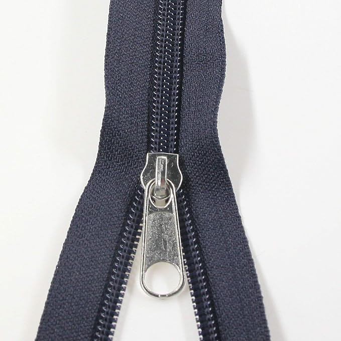 #5 Nylon Coil Zippers by The Yard Bulk 10 Yards with 25pcs Silver Sliders for DIY Sewing Tailor Craft Bag Leekayer