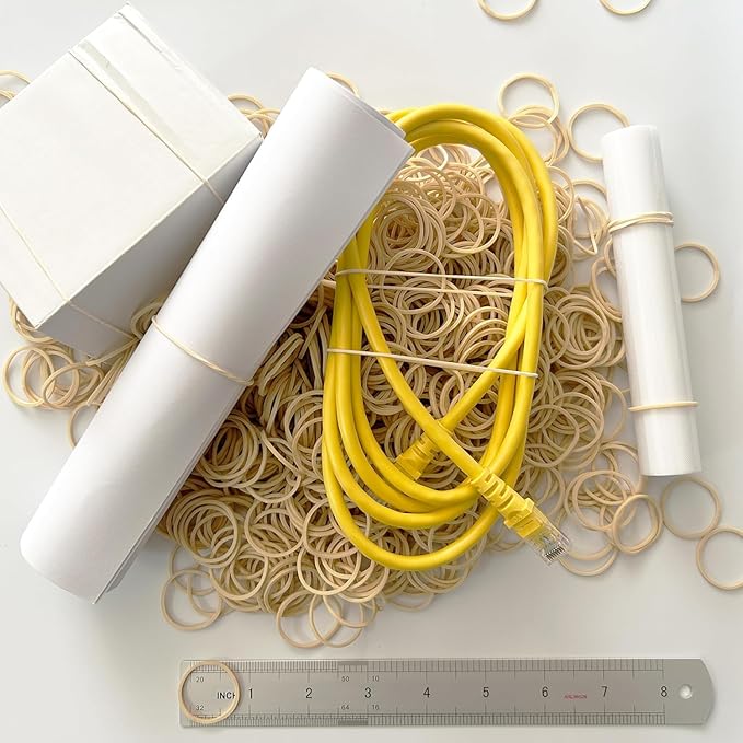 3" x 1/16'' - Size #18 - Rubber Band Depot - Everyday Rubber Bands, Business Bands - Approximately 225 Per Bag - 1/8 Pound Bag