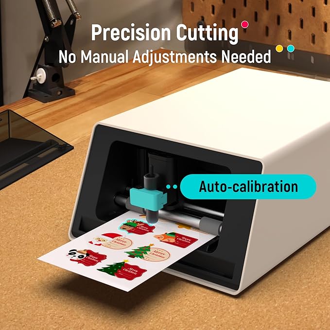 Liene PixCut S1 Ultimate Pro Pack - All-in-One Sticker Maker Machine for Custom Stickers, High-Volume Printing&Professional-Grade Photos, Thermal Dye-Sublimation, 300 DPI Prints, Precise