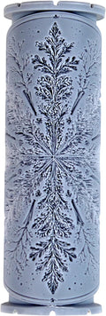 Snowflake Clay Texture Roller (4") - Winter Set #01 - Embossing Pattern Roller for Polymer & Ceramic Clay, Pottery & Crafts