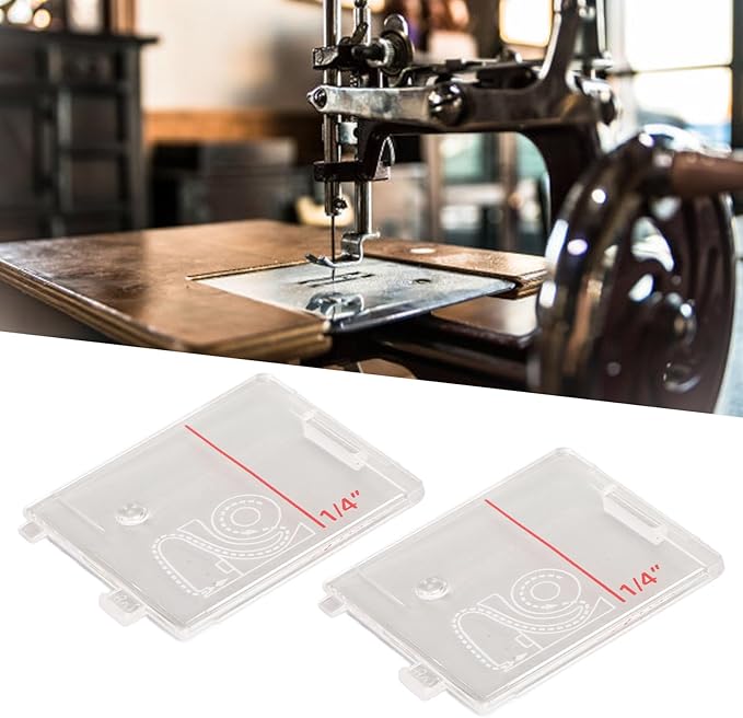 Transparent Bobbin Cover Plates, 2pcs Sewing Machine Needle Plates for Heavy Duty 6800C 6700C 6600C Confidence 7640 C7250 C7220 CE677 Durable for Sewing Enthusiasts