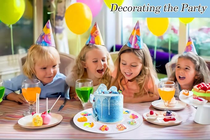 4 PCS Paint Palette, INIFUS Paint Pallet for Kids & Students，Plastic Paint Tray Palettes with 10 Wells,Painting Supplies for Kids