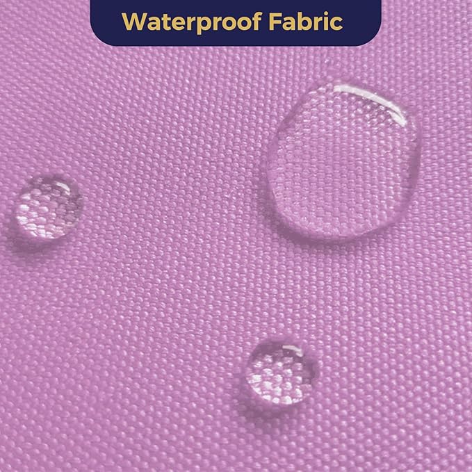 Waterproof Canvas Fabric by The Yard 600D Upholstery Cordura Fabric 58" Wide for Chairs Indoor Outdoor Water Resistant Canvas Polyester Material Sewing DIY Cloth, 1 Yard Pink