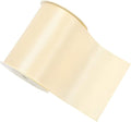 YAMA Double Face Satin Ribbon Roll - 4 inch Wide Solid Color Craft Ribbon, Great for Chair Sash,Making Bow, Sewing and Wedding Bouquet- 5 Yard/Spool, Ivory