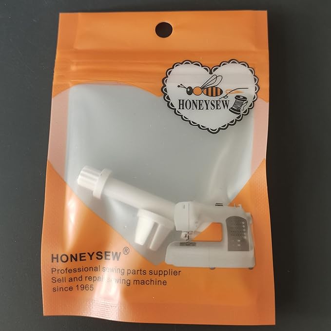 HONEYSEW Auxiliary Spool Pin R60033210 2PCS Small Spool Cap TA10943209S for Singer,Bernina,Europro,Juki,Pfaff,White Sewing Machine (ONE Spool PIN+2PCS Spool Cap)