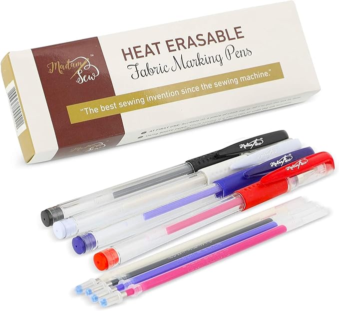 Madam Sew Heat Erasable Fabric Marking Pens for Sewing and Quilting | Fabric Markers for Sewing (4)