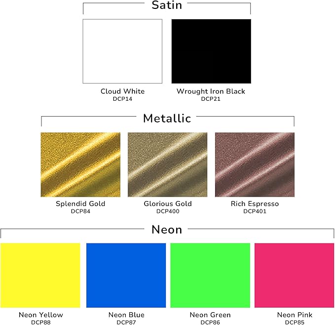 DecoArt Patio Outdoor Paint Set – 9 Neon & Metallic Colors (2 fl oz Bottles) – Outdoor Weatherproof Paints for Garden, Patio & Creative DIY Projects
