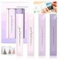 4PCS Double Sided Tape Pens, Double Sided Tape Roller, 6 mm x 196 Inch Gradient Color Glue Tape Roller, Adhesive Tape for Scrapbooking, Gift Wrapping, Photo Mounting, School Office & Crafts (Purple)