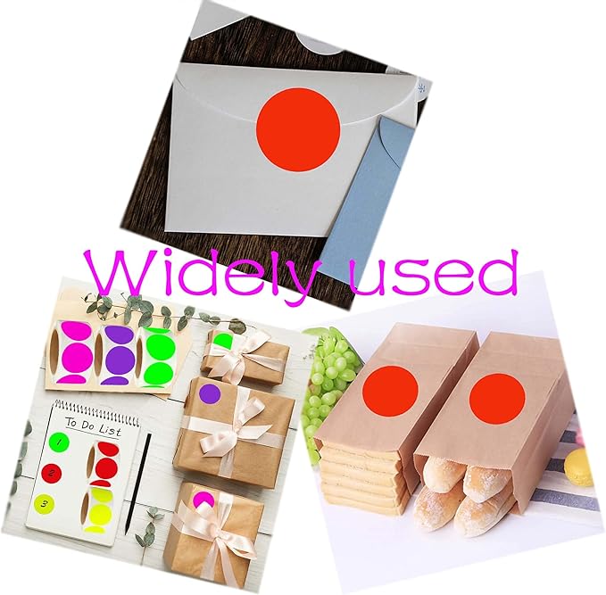 1500 Yellow, Green, Red 2 Inch Round Color Code Dot Stickers for Inventory Organization & File Classification - Blank Labels to Write On