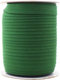 Mandala Crafts 55 Yards 5/8 Inch Dark Green Double Fold Bias Tape for Sewing - Bias Binding Tape for Quilting Binding, Hemming, Seam, and Fabric Piping