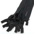 Leekayer 3# 4 Inch Invisible Zipper for DIY Tailor Sewing Craft 10cm Black Nylon Zippers Closed End Bulk 10 PCS/Pack (Black,4")