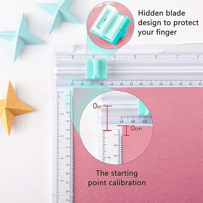 Ecraft Paper trimmer Scoring Board: 12 x12 inch craft paper cutter - folding & Scorer for cover of book & Gift box and Photo etc