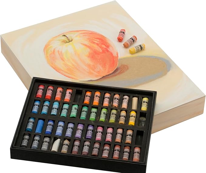 Soho Urban Artist Soft Pastels Set of 120 Unique, Vibrant Colors - Half Stick 1.3" Long, Soft Pastels for Artists, Velvety Texture, Lightfast, Perfect for Layering & Blending