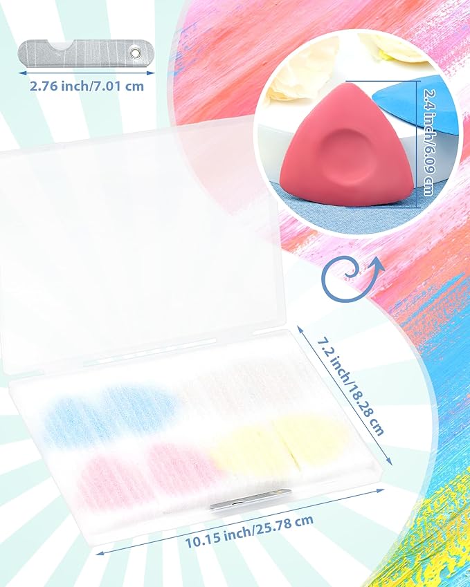 FIVEIZERO 8Pcs Tailors Chalk, Triangle Sewing Chalk for Fabric, Fabric Markers for Quilting, Tailoring and DIY Crafts