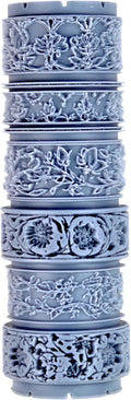 Botanical Tapestry Clay Texture Roller (4") - Seamless Border Set #01 - Embossing Pattern Roller for Polymer & Ceramic Clay, Pottery & Crafts