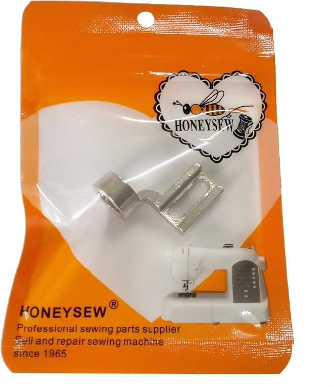 HONEYSEW 1/4" Ruler Foot Metal Frame Quilting Embroidery Low Shank Sewing Machine Presser Foot for Singer Pfaff Viking Brother