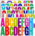 Bemeol 500 Pieces 30 Sheets Large Letter Stickers 2.5 Inch Alphabet Letter Stickers Self Adhesive Letters for Bulletin Board Mailbox Door Classroom Home