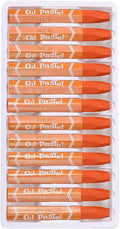 PATIKIL Orange Oil Pastels, 12Pcs Soft Oil Crayons Vibrant and Creamy Pastels Stick Art Supplies for Art Painting Drawing Blending Graffiti for Artists Beginners