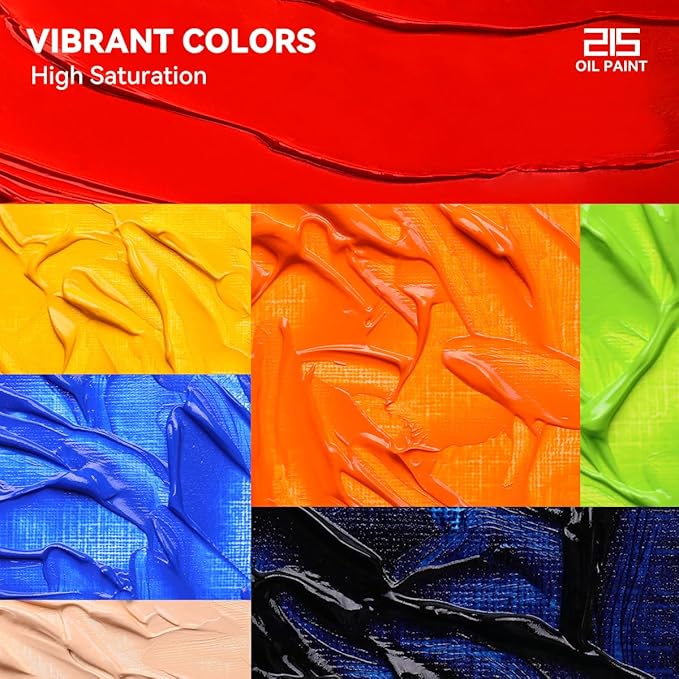 Paul Rubens Oil Paint, 40 Colors*50ml LargeTubes, Professional Oil Based Paint with High Saturation, Creamy Texture, and Consistency,Art Supplies for Artists, Students, Beginners