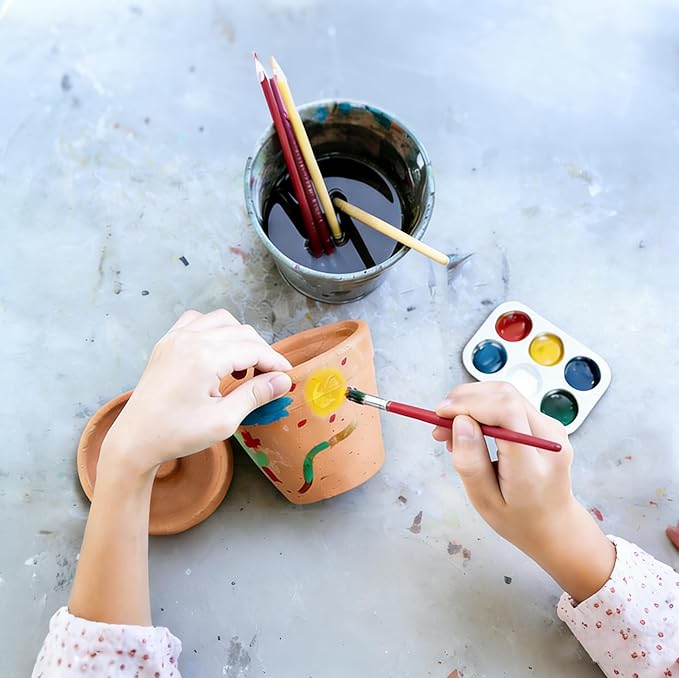 100PCS Paint Tray Palettes Plastic Paint Pallets Watercolor Palette Painting Tray for Painting Party, DIY Craft and Art Painting