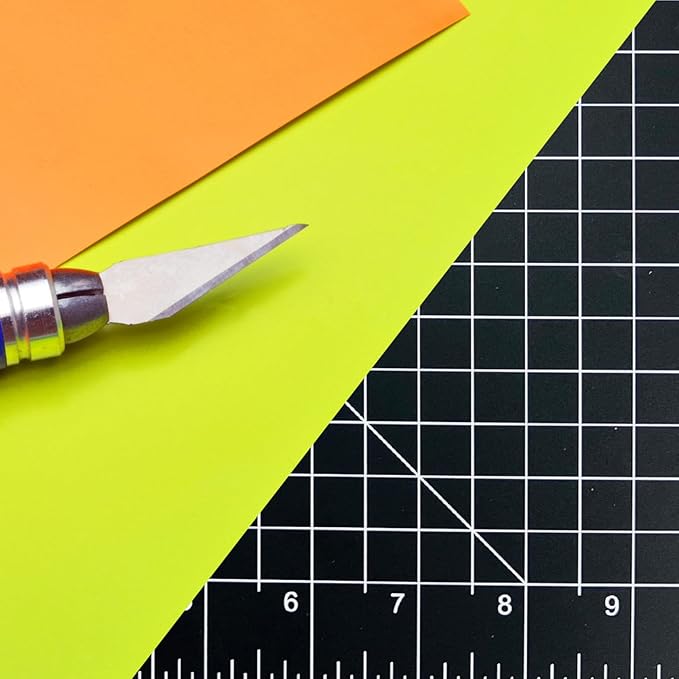 ARTIST'S BEST 12" X 18" Black Self Healing Cutting Mat | Durable PVC Construction | Gridded With SAE & Metric Units | Great Arts & Crafts, Fabric Cutting, Quilting, Sewing, Protecting Surfaces