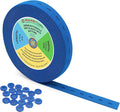 Mandala Crafts Denim Buttonhole Elastics Band Pants Waist Tightener for Jeans - 0.75 In 15 Yds Denim Elastic with Button Holes for Button Extender Waistband Belt
