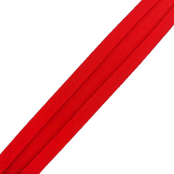 Mandala Crafts 3/4 Inch Single Fold Bias Tape for Sewing, Quilting, Piping, Hemming, Blanket & Quilt Binding – 40 Yards Red Fabric Seam Binding Tape