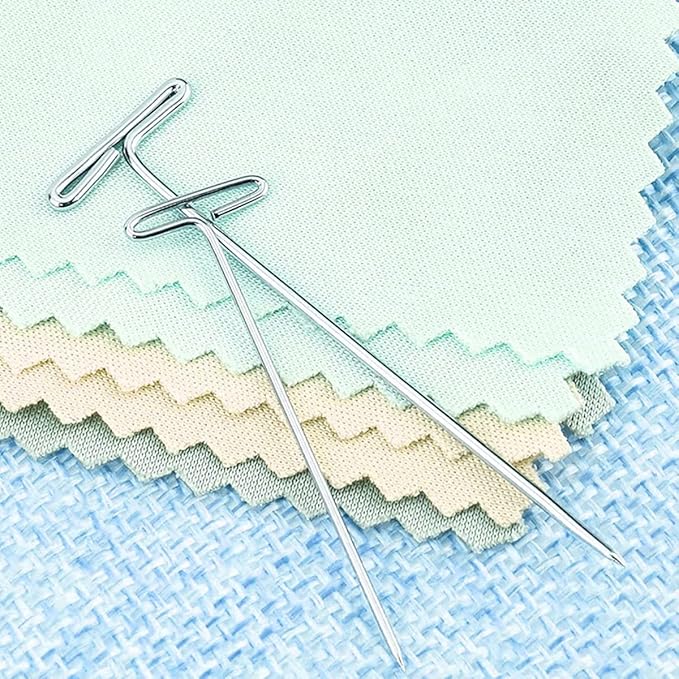 T-Pins, 50 Pack 2 Inch - T-Pins for Knitting, Wigs, Sewing & Office Wall