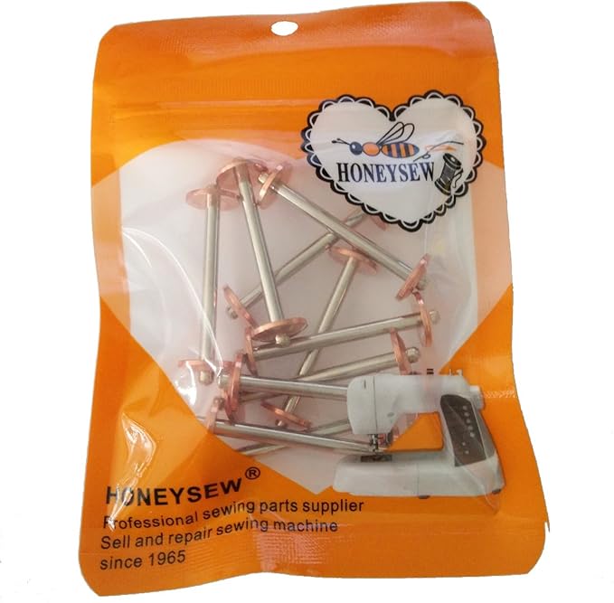HONEYSEW 8228 Bobbins+BOBBINS VS Shuttle Bobbin CASE #8327 for Singer 27,28,127,128 Treadle Sewing (10PCS Bobbins 8228)