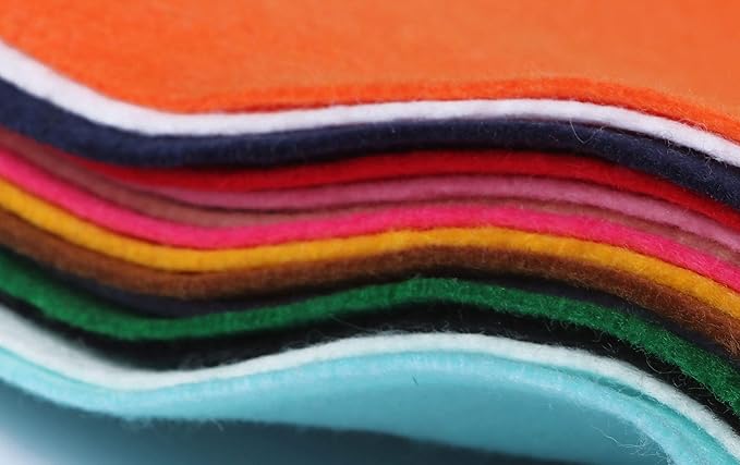 YYCRAFT Craft Soft Felt Sheets 9 Inch X 12 Inch - 15 Pcs Pack, 15 Colors