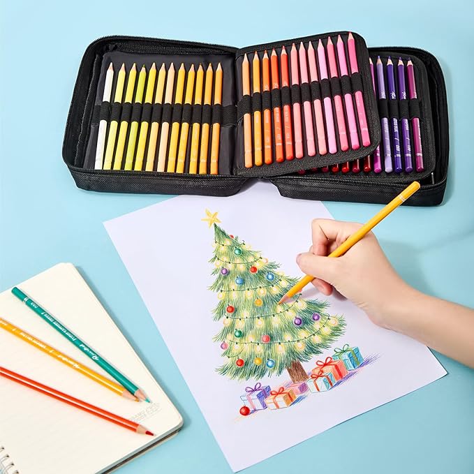 72 Colors Colored Pencils Set for Adult Coloring, Artist Soft Series Lead Cores with Vibrant Colors, Drawing Pencils, Art Pencils, Professional Oil Based Colored Pencils, Gift Box