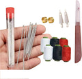 34PCS Big Eye Steel Needles Set, Long & Thin Handmade Quilting & Sewing Needles Kit for DIY Sewing, Needles Thread Hand Repair Tools, Stainless Steel Needles for Hand Sewing Kit (37PCS)
