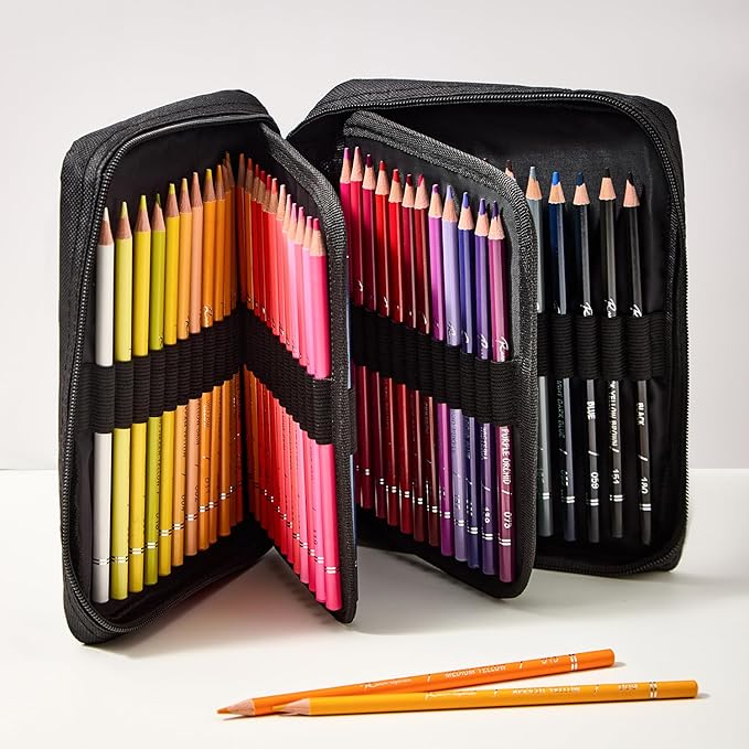72 Colors Colored Pencils Set for Adult Coloring, Artist Soft Series Lead Cores with Vibrant Colors, Drawing Pencils, Art Pencils, Professional Oil Based Colored Pencils, Gift Box