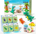 Air Dry Clay for Kids - 6 Dinosaur Themed Modeling Clay Kit, Model Magic Clay with Sculpting Tools and Tutorials, Ultra Light & Soft, Non-Toxic & Safe, DIY Arts and Crafts School Projects for Kids