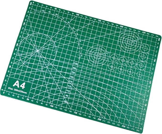 A4 Self Healing Sewing Mat,12 x 9 inches Double Sided 5-Ply Craft Cutting Mat Flexible Non Slip Craft Cutting Mat (A4)