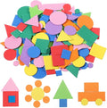 cobee 750 Pieces Foam Shape Stickers, Self Adhesive Mini Foam Stickers Colorful Sticker, Geometry Shapes Craft Sticker Circle, Square for DIY Art Greeting Cards Home Decoration