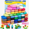 Air Dry Clay, 50 Colors Modeling Magic Clay for Kids, Soft & Non-Sticky, Creative DIY School Arts & Crafts Kit, Home Party Favors, Toys Gifts for Age 3 4 5 6 7 8+ Years Old Boys Girls Kids