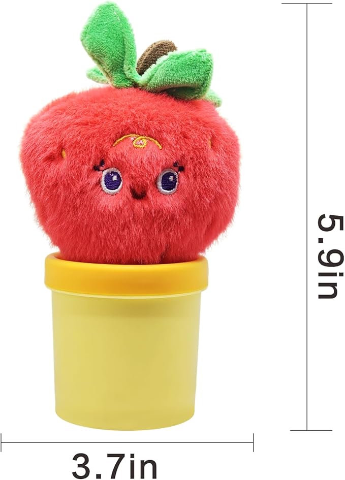 Strawberry Pin Cushion Sewing Tool Set with Magnetic Storage, Including 50 Cute Flowers Needles, Threader, Thimble ＆Tape Measure, Pin Holder for Sewing DesksApplique & Patchwork Crafter.