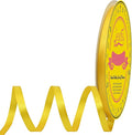 Double Face Yellow Satin Ribbon 1/4 inch X 50 Yards Polyester Yellow Ribbon for Gift Wrapping Very Suitable for Weddings Party Hair Bow Invitation Decorations and More