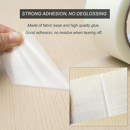 WELSTIK Professional Grade Duct Tape, Waterproof Gaffer Matte Cloth Fabric,Duct Tape for Photographers,Waterproof Gaffer Tape (2 Inch X 45 Yards,Clear)