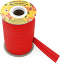 Mandala Crafts 1/2 Inch Single Fold Bias Tape for Sewing, Quilting, Piping, Hemming, Blanket & Quilt Binding – 55 Yards Red Fabric Seam Binding Tape