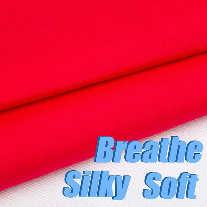 2 Yard Red Cotton Fabric,Natural Cotton Poplin Fabric by The Yard, 59 Inches Wide 100% Cotton Fabric,Soft Embroidery Muslin Quilting Material for Sewing Material Apparel Cloth