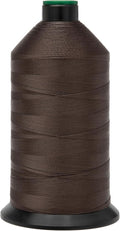 Extra Strong Bonded Nylon Thread #69 Tex70 – 16 OZ, 6000yds, Versatile Stitching Solution for Leather, Upholstery, Canvas Repair and More (Coffee)