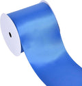 YAMA Royal Blue Double Faced Satin Ribbon 3 Inch 10 Yards, Great for Crafts Bows Flower Bouquet Wedding Home Decor Gift Wrapping