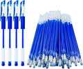 Disappearing Fabric pen for Sewing & Quilting | 4 Blue Pens + 50 Blue Refills | Heat Erasable Ink, Sewing Kit, Embroidery Supplies, Dressmaking Tools | High Volume Refill Pack