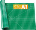 Ecraft 24"x36" Self-Healing Sewing Mat: Large Double Sided Green 5-Ply Hobby Mat, A1 Rotary Cutting Mat for Sewing, Quilting & Fabric Crafts