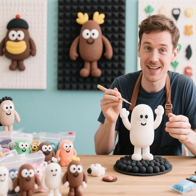 Yellow Air Dry Clay Wolwefa 72 Packs Air Dry Foam Clay, Moldable Super Light Clay Perfect for Arts, Crafts, Classroom Teaching