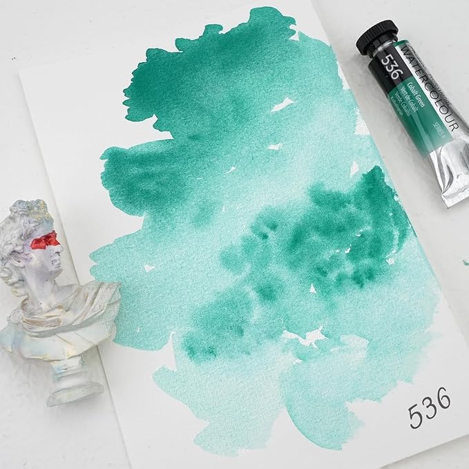 PHOENIX Professional Watercolor Paint Single Tube - 0.47 Fl Oz / 14ml - Cobalt Green