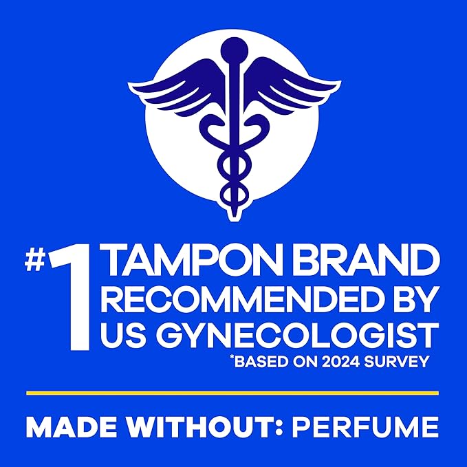 Tampax Pearl Tampons Regular Absorbency, with Leakguard Braid, Unscented, 50 Count x 2 Packs (100 Count Total) (Packaging May Vary)
